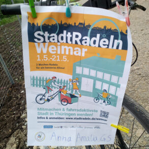 Schulradeln 2024: Aushang Plakat Stadtradeln